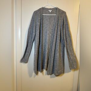 J Jill beautifully textured cotton-blend long cardigan